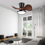 Quiet Ceiling Fan with LED Light 22" Large Air Volume Remote Control